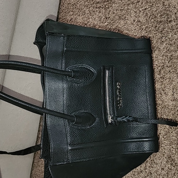 MARIO VALENTINO MADE IN ITALY REAL LEATHER LARGE CELINE LIKE TOTE BAG EUC - Picture 5 of 14